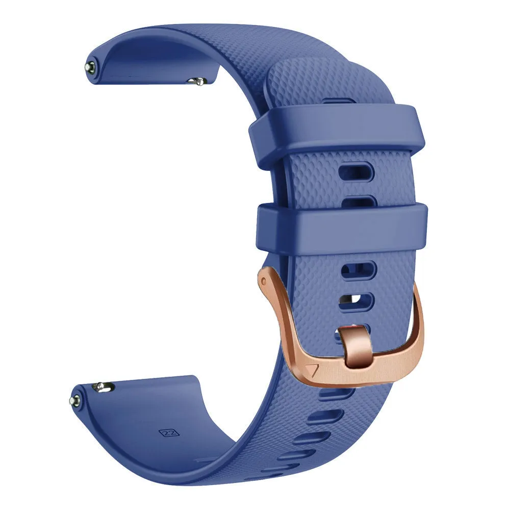 Suunto 3 & 3 Fitness compatible Silicone Watch Straps with Rose Gold Buckles