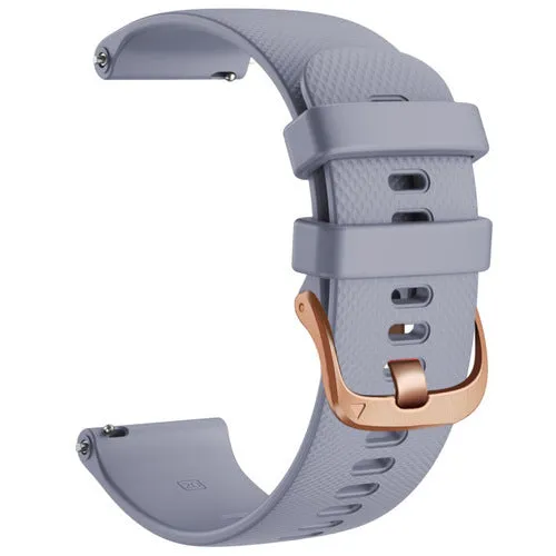 Suunto 3 & 3 Fitness compatible Silicone Watch Straps with Rose Gold Buckles