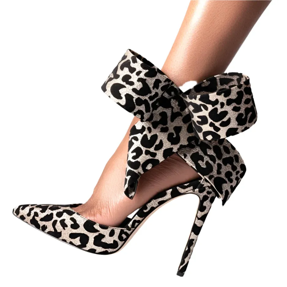 TEEK - Big Bow Your Pardon Splattered Dots Pumps