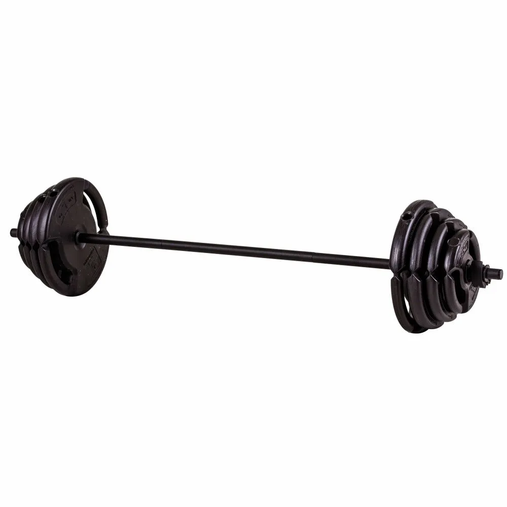 The Step Deluxe Adjustable Weight Barbell Set (includes the bar)