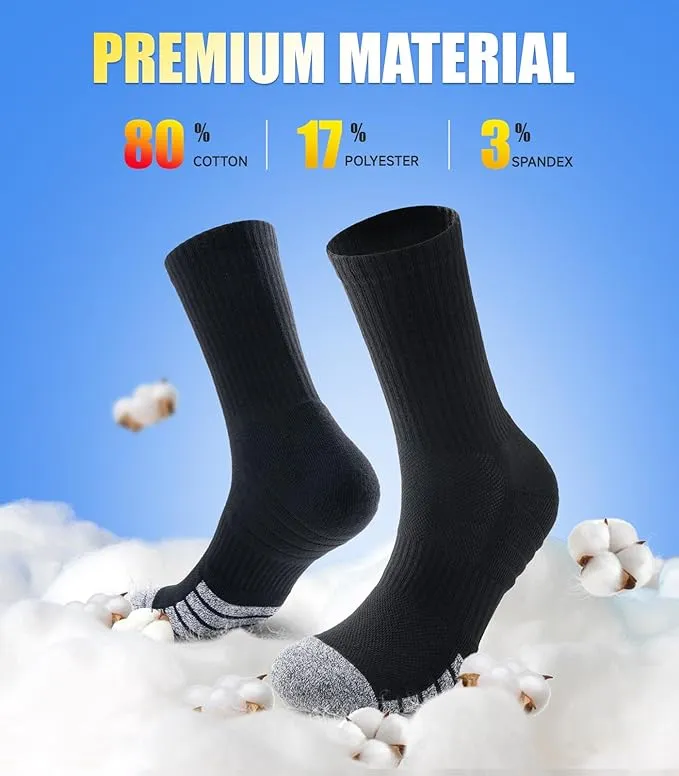 Tmani Thermal Socks for Men Women Winter Warm Thick Socks Breathable Cushion Crew Outdoor Performance Sport Socks for Work Hiking Running Walking