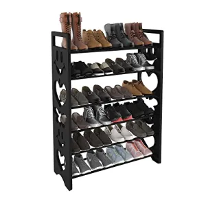 TNT THE NEXT TREND Delta Premium 6 shelf Plastic And Steel Shoe/chappal/Book/Clothes Rack/Stand/For Home (24 Pairs), Large Size