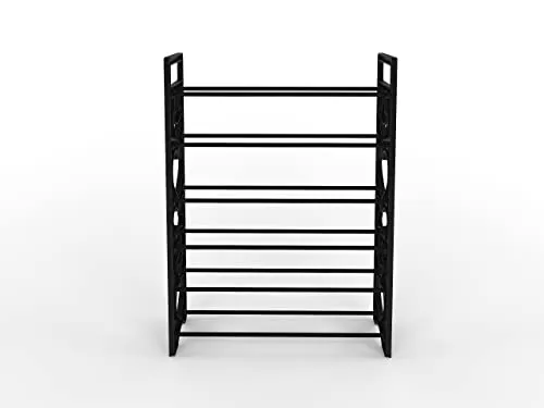 TNT THE NEXT TREND Delta Premium 6 shelf Plastic And Steel Shoe/chappal/Book/Clothes Rack/Stand/For Home (24 Pairs), Large Size