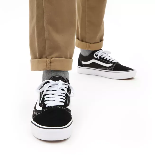 Vans scarpa sneakers da adulti Comfycush Old Skool VN0A3WMAVNE nero bianco