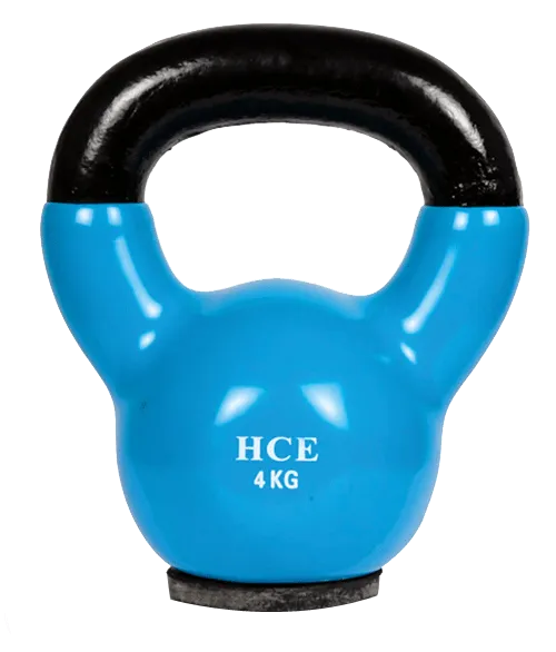 Veo/HCE Vinyl Dipped 4kg KettleBell- Sky Blue