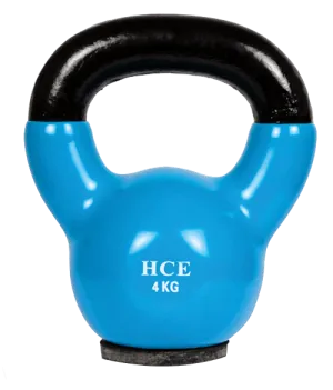 Veo/HCE Vinyl Dipped 4kg KettleBell- Sky Blue