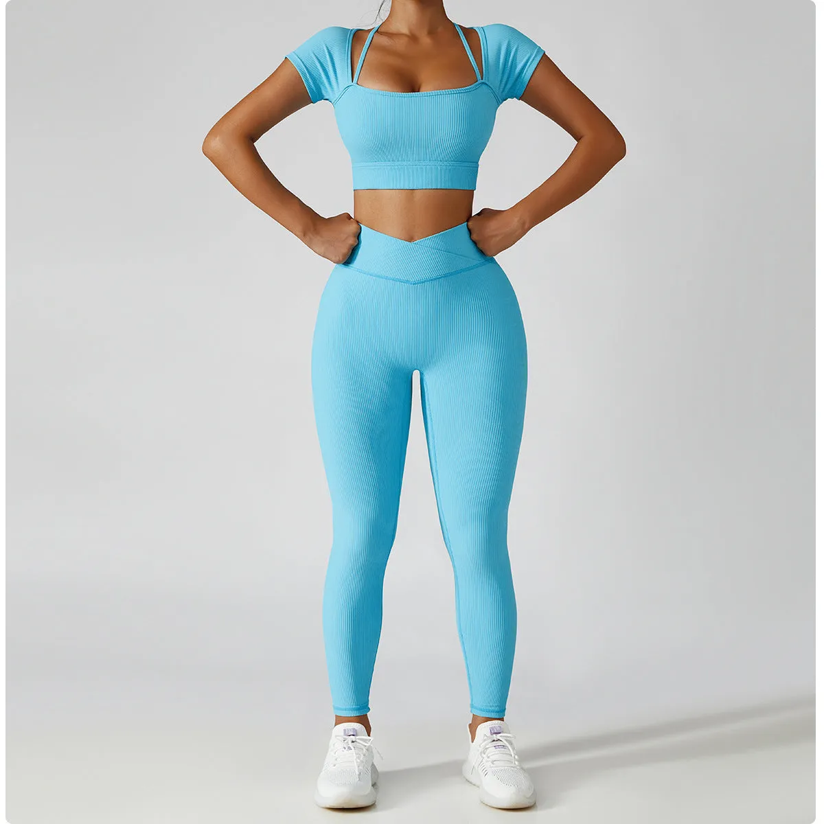 Wholesale Solid Fitness Workout Leggings