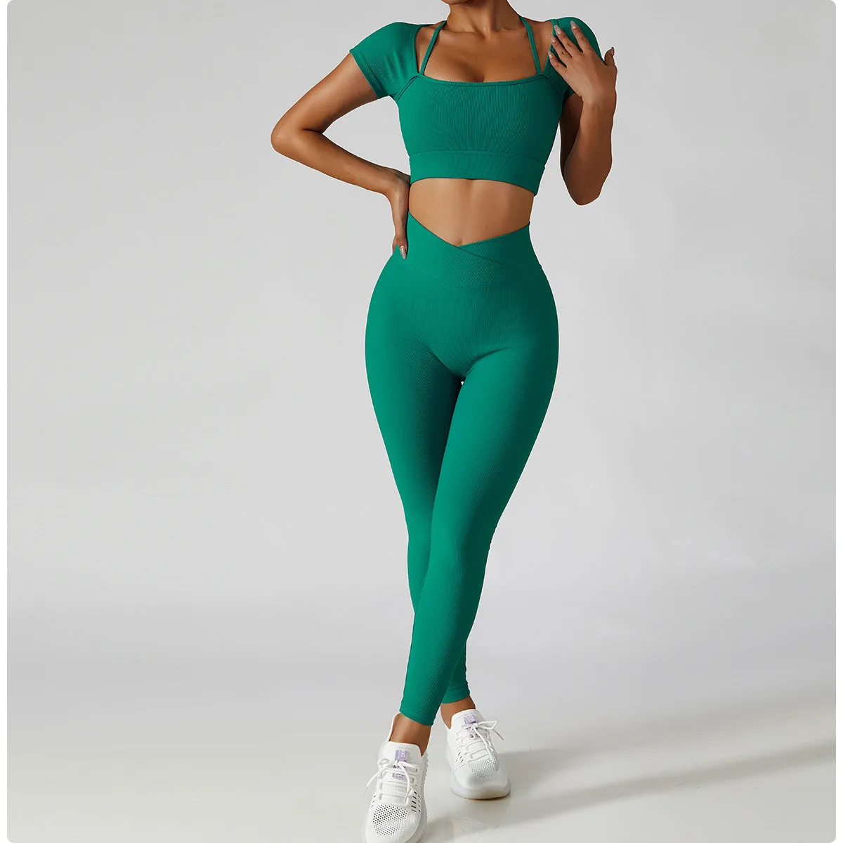 Wholesale Solid Fitness Workout Leggings