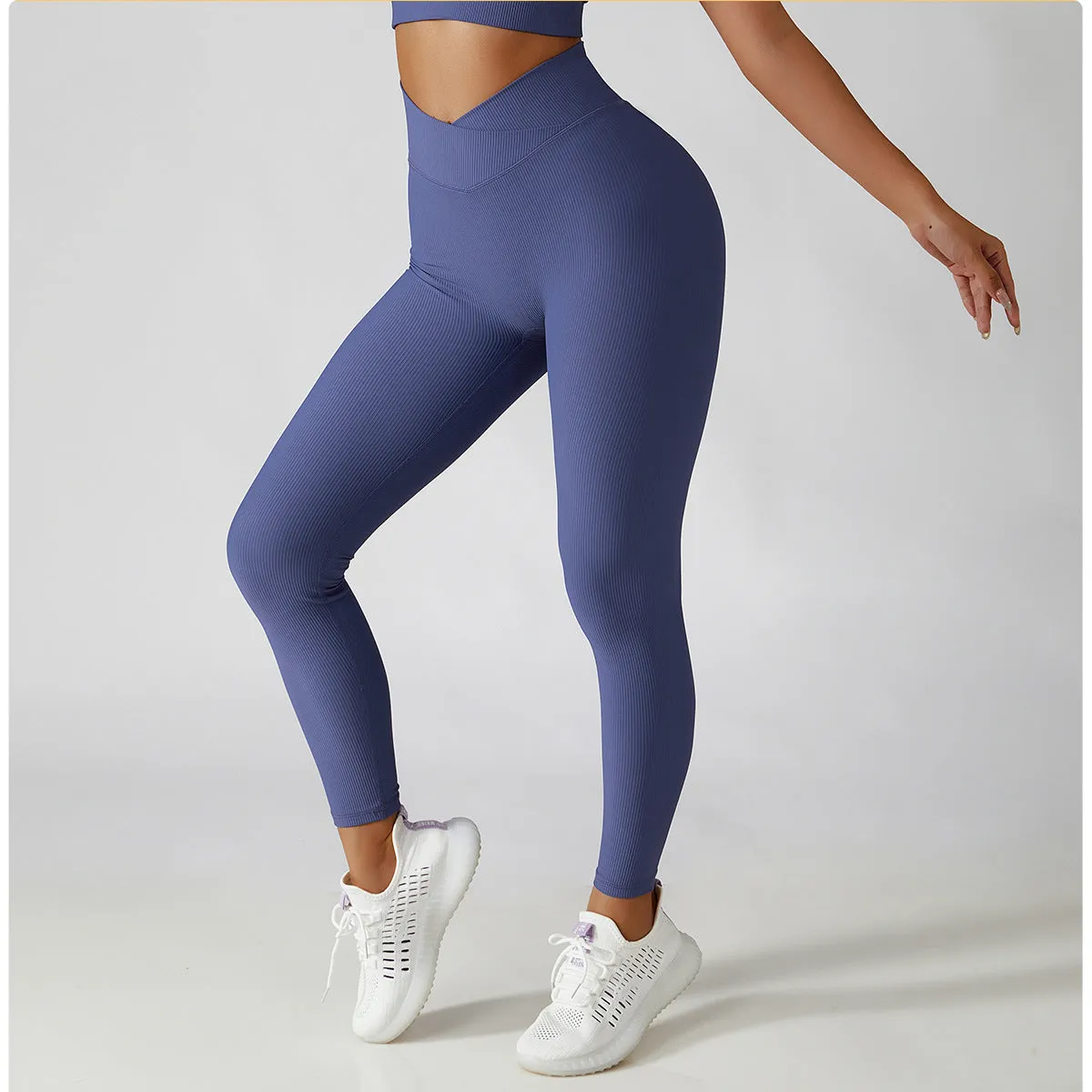 Wholesale Solid Fitness Workout Leggings