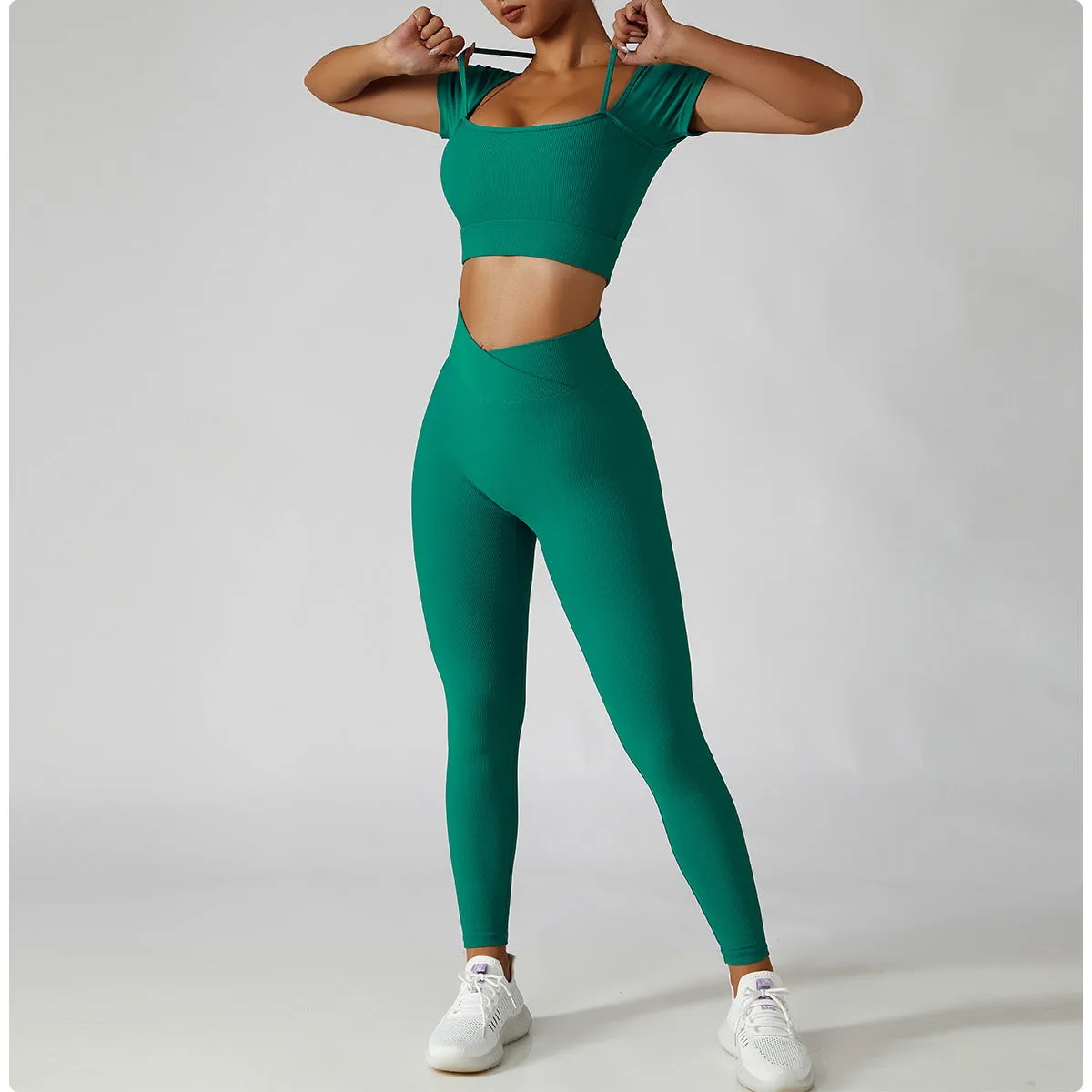 Wholesale Solid Fitness Workout Leggings