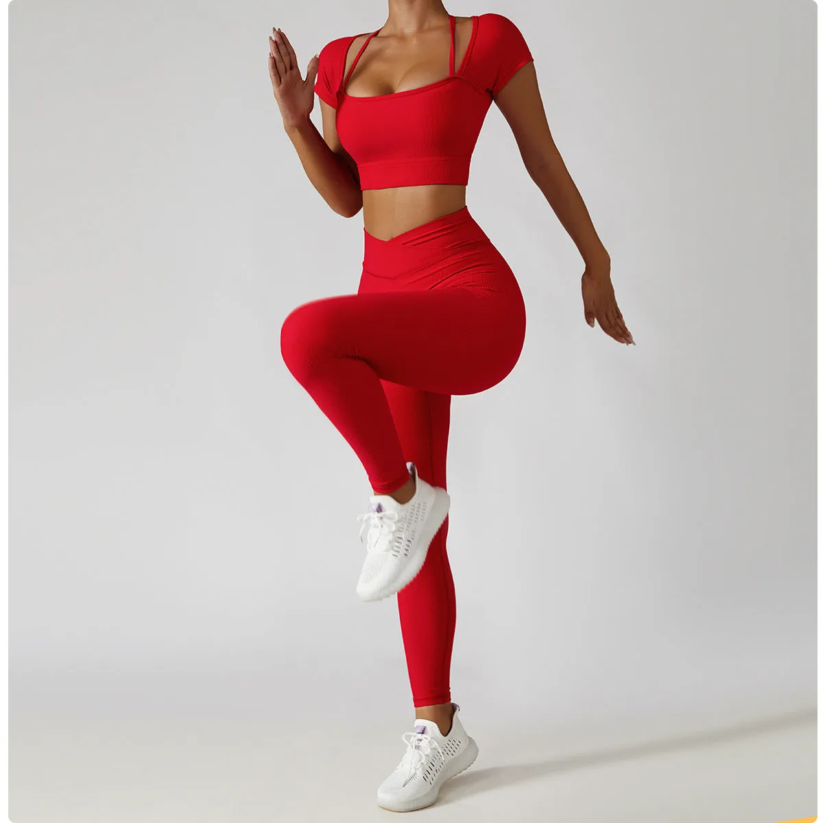 Wholesale Solid Fitness Workout Leggings