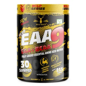 WILD BUCK EAA (Essential Amino Acids) Best For Intra-Workout/Post-Workout Advanced Formula [30 Servings, 255gm] (BCAA EAA) (Virgin Mojito)