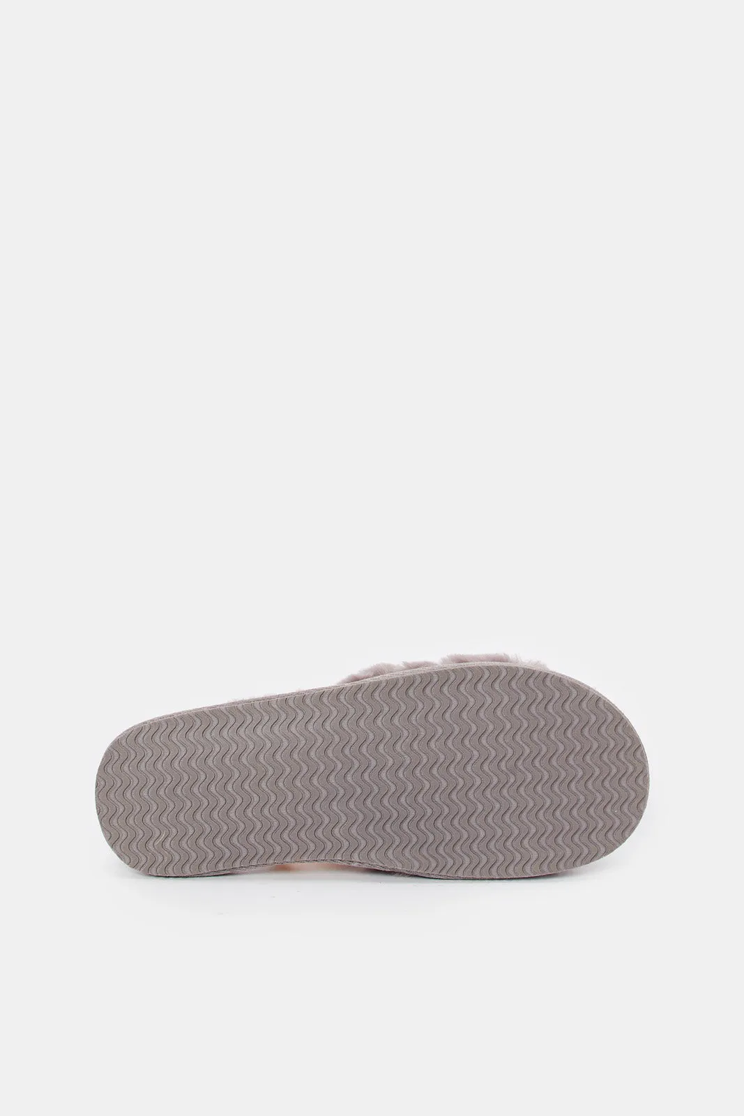 Women Grey Quilted Slipper