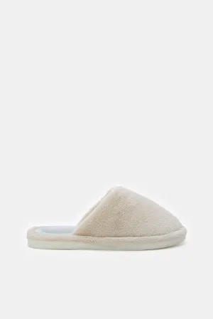 Women Taupe Memory Foam Slipper