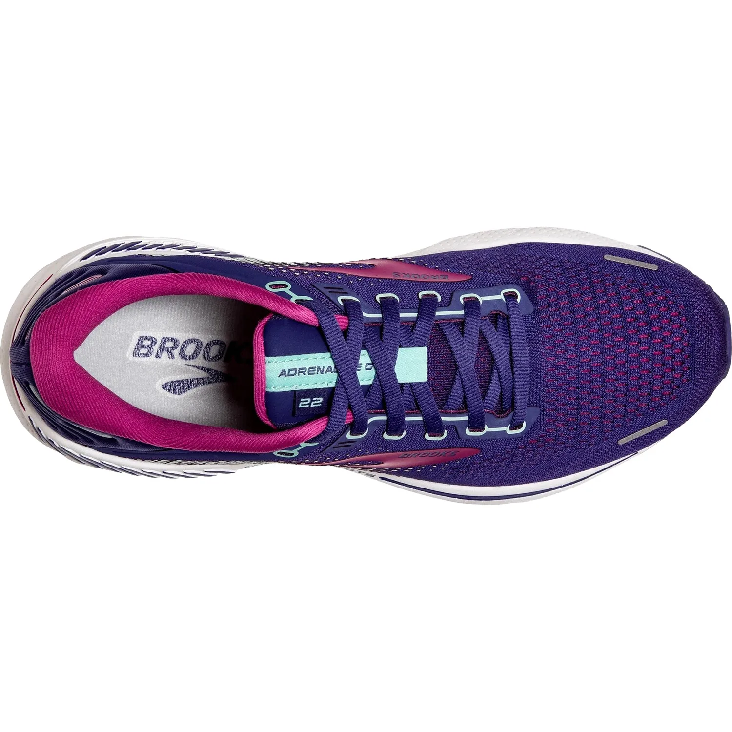 Women's Brooks Adrenaline GTS 22 Navy/Yucca/Pink Mesh