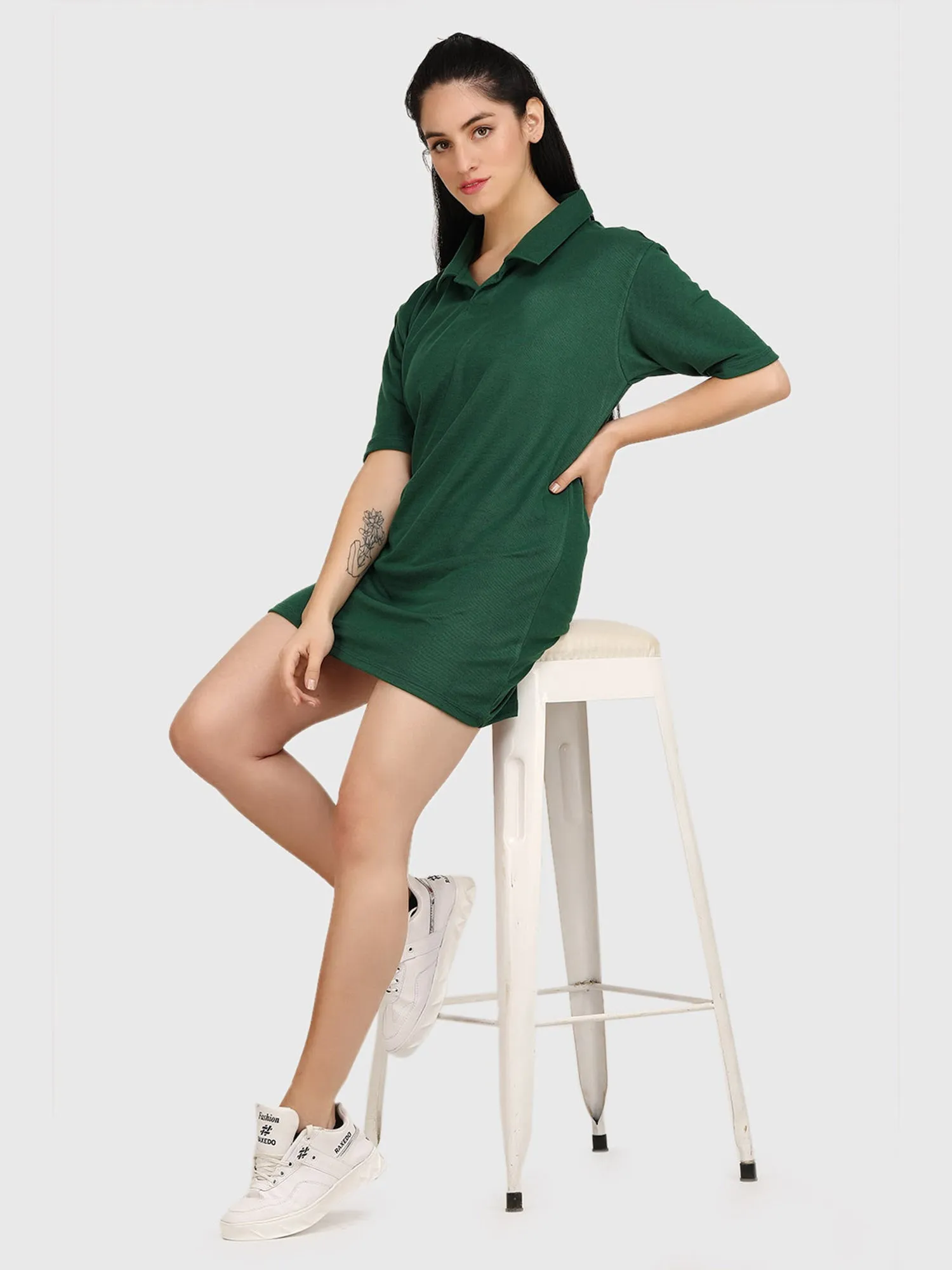 Women's Jumper Dress - Dry FIT Sweatshirt Dress