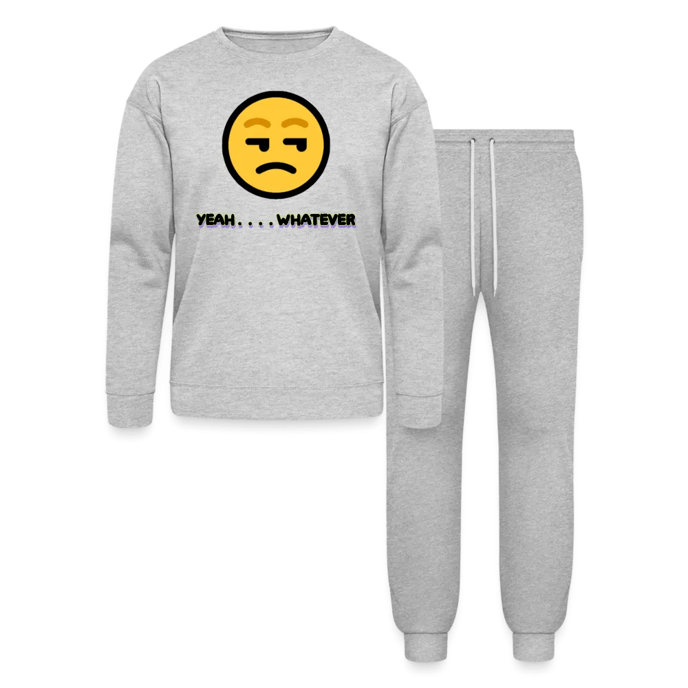 Yeah Whatever Lounge Wear Set by Bella   Canvas